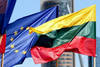 Lithuanian and European Union flags (Shieldjournal.com photo).